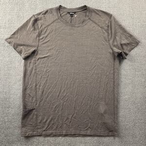 AllBirds Shirt Adult Large Brown Short Sleeve Active Athleisure Training Casual